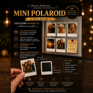 📸Mini Foto 10 Unidades  Polaroide Imã geladeira  Alta qualidade  📷